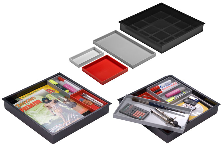 Panier et &eacute;tag&egrave;re modulable Big Bin - Authentics