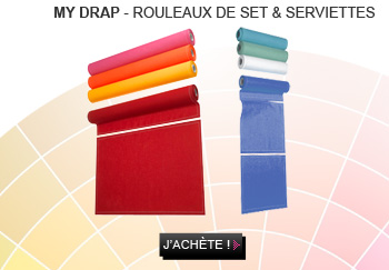 Rouleau de set de table et serviette - My Drap