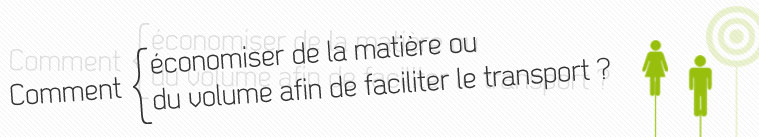Comment &eacute;conomiser de la mati&egrave;re ou du volume afin de faciliter le transport ?