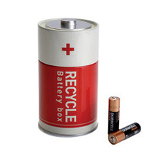 Bo&icirc;te &agrave; piles usag&eacute;es