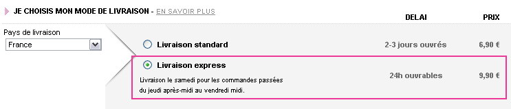 Livraison express