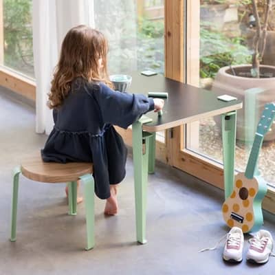 Bureau enfant et Tabouret Mini Lou - Tip Toe