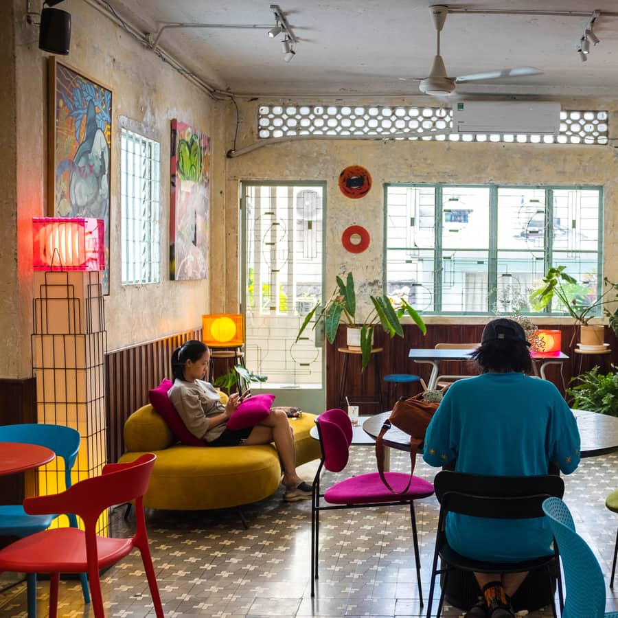 Lampe de table Lop Big Square Bang - résidence coliving