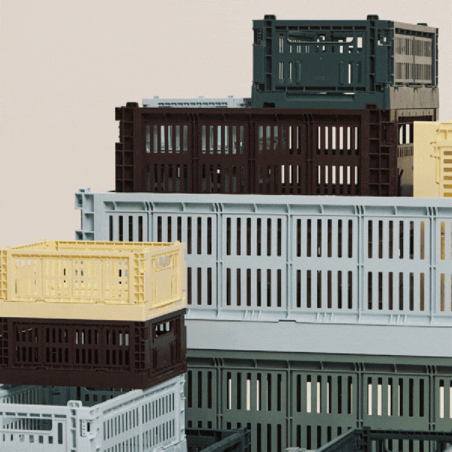 Paniers Colour Crate Hay - Design scandinave