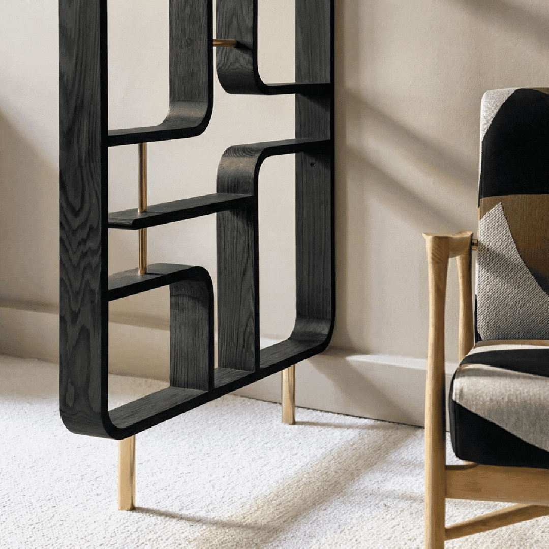 Cloison Claustra bois noir Red Edition Exclusivité Made In Design - Meuble style rétro