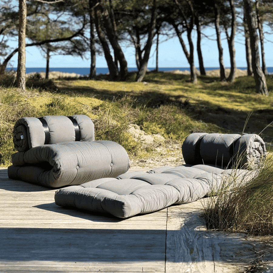 Canapé de jardin convertible Buckle Up Outdoor Karup - Style Japandi