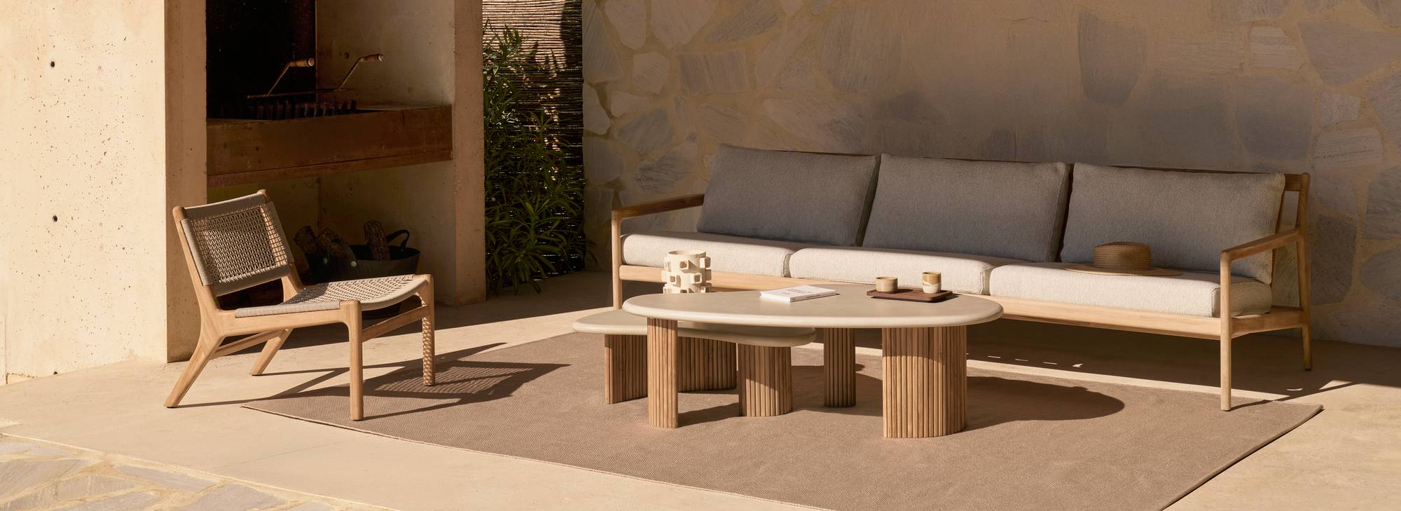 Fauteuil Jack Woven Outdoor Ethnicraft - Nouvelle collection ethnicraft