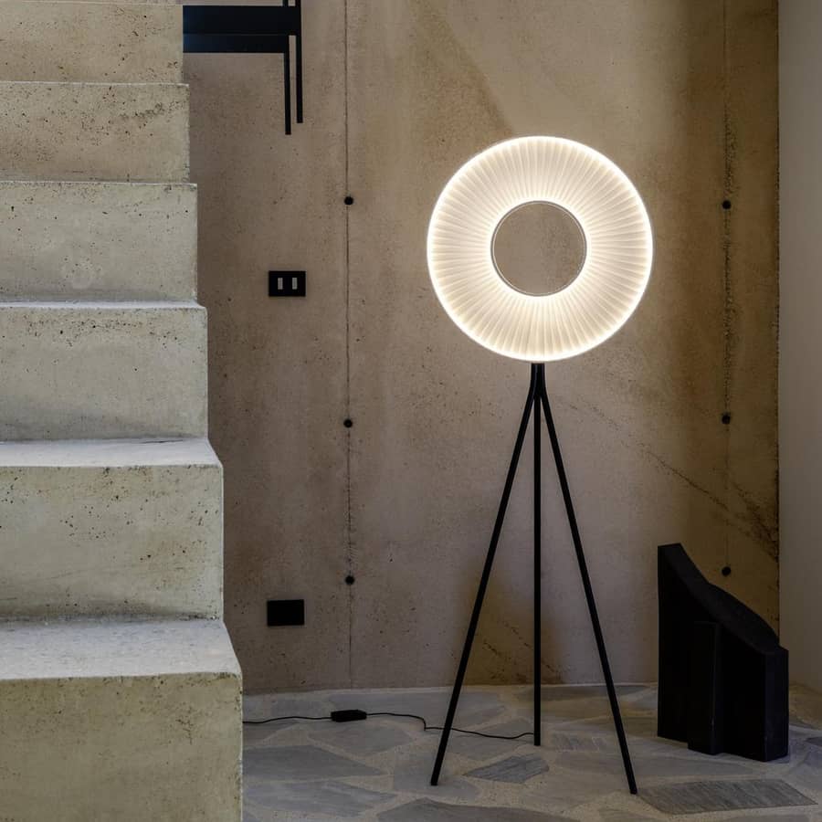 Lampadaire Iris Tripode Dix Heures Dix -lampadaires salon design