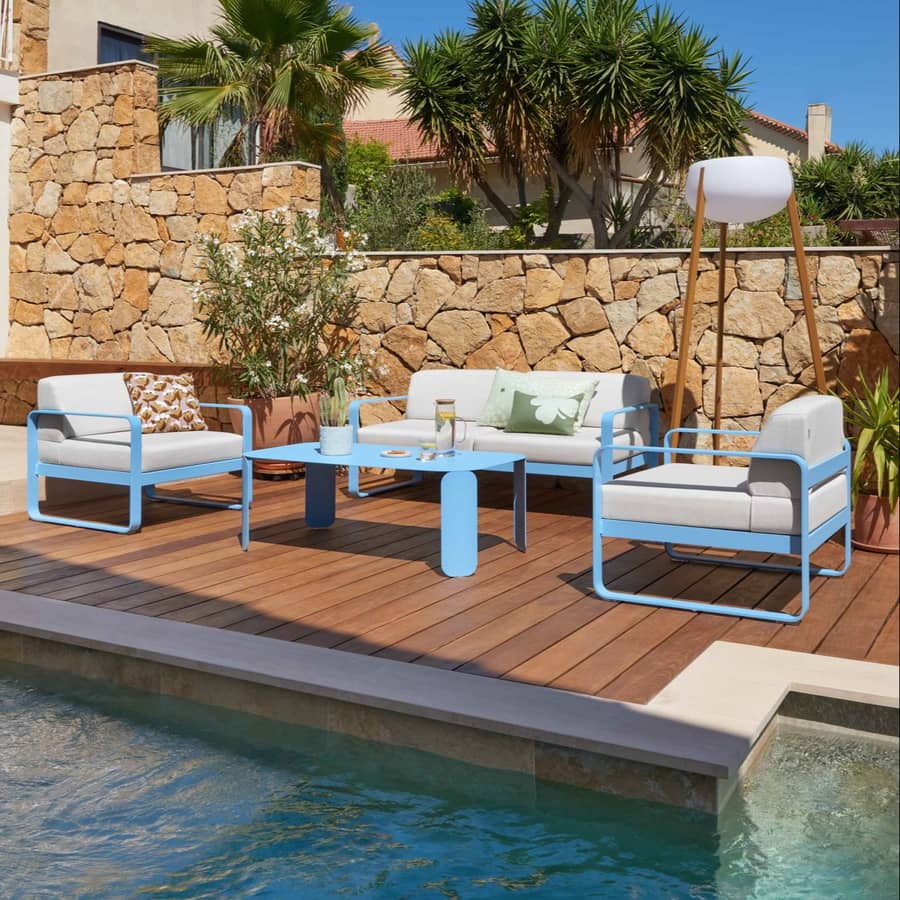 Canapé de jardin Bellevie Fermob - Déco bords de piscine