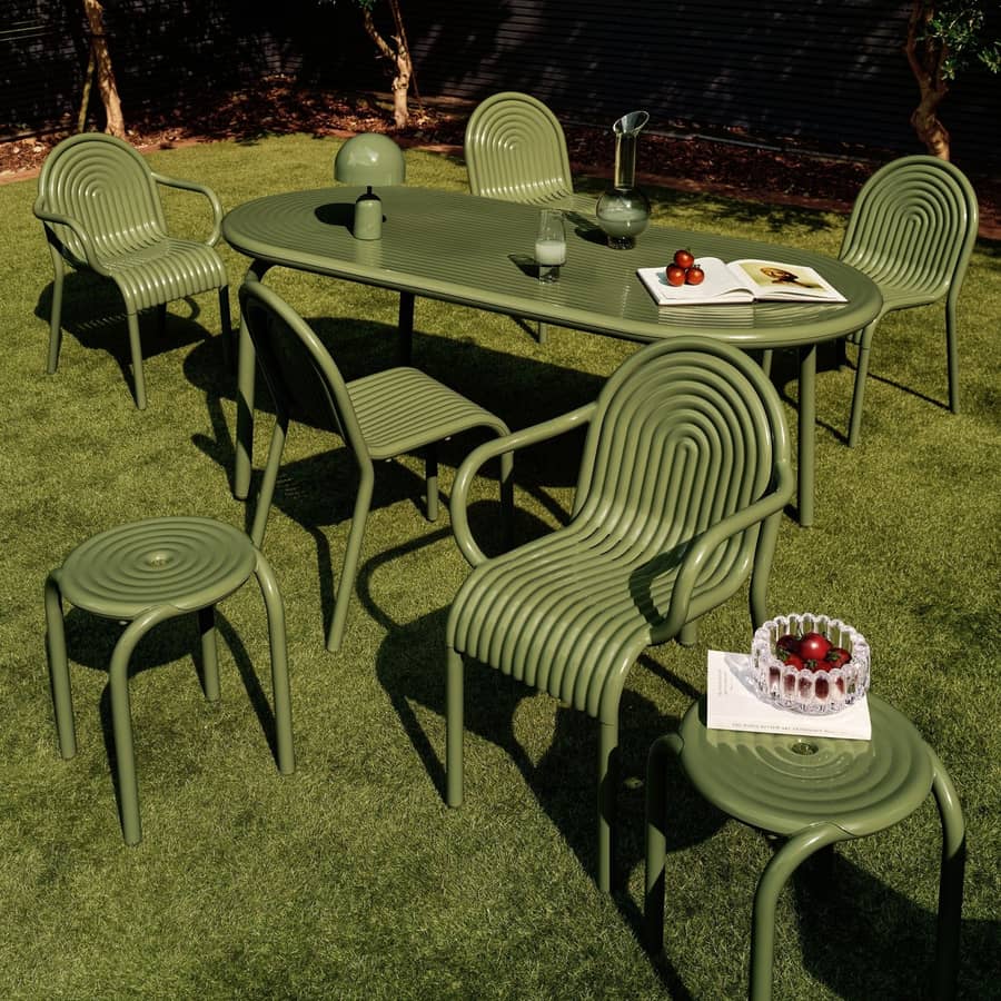 Collection groove outdoor tom dixon jardin vert