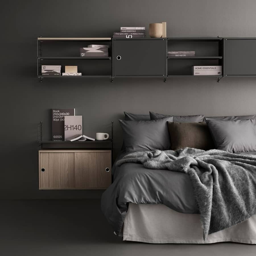 Système de rangements modulables String Furniture - Déco chambre parentale