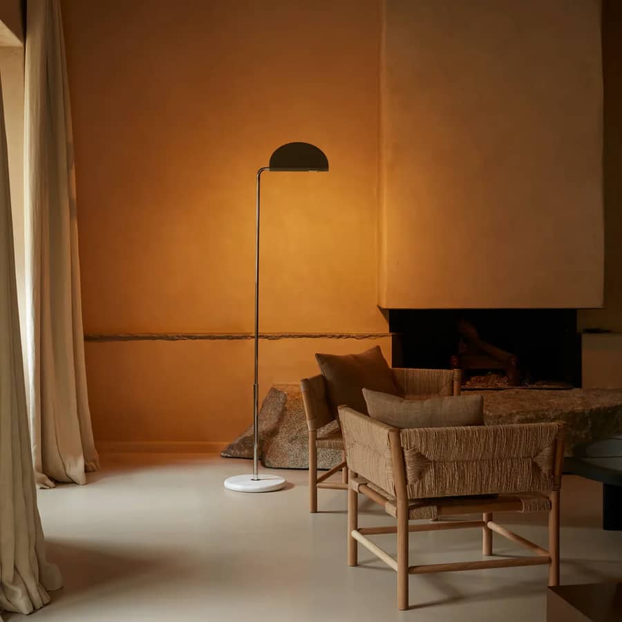 Lampadaire Mezzaluna par Bruno Gecchelin - DCW éditions - lampadaires salon design