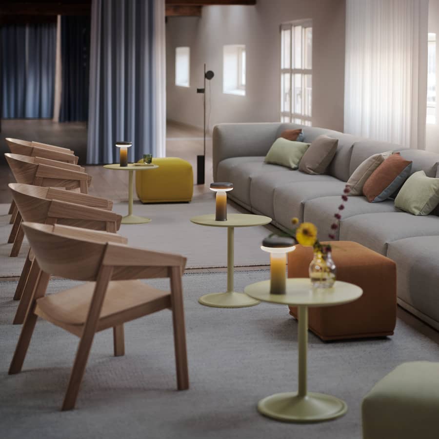 Canapé d'angle Connect Soft Muuto - aménagement flex office