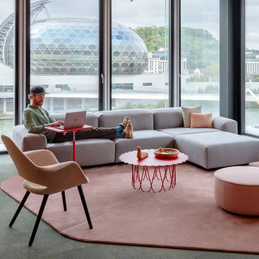 Canapé d'angle Mags HAY - aménagement flex office