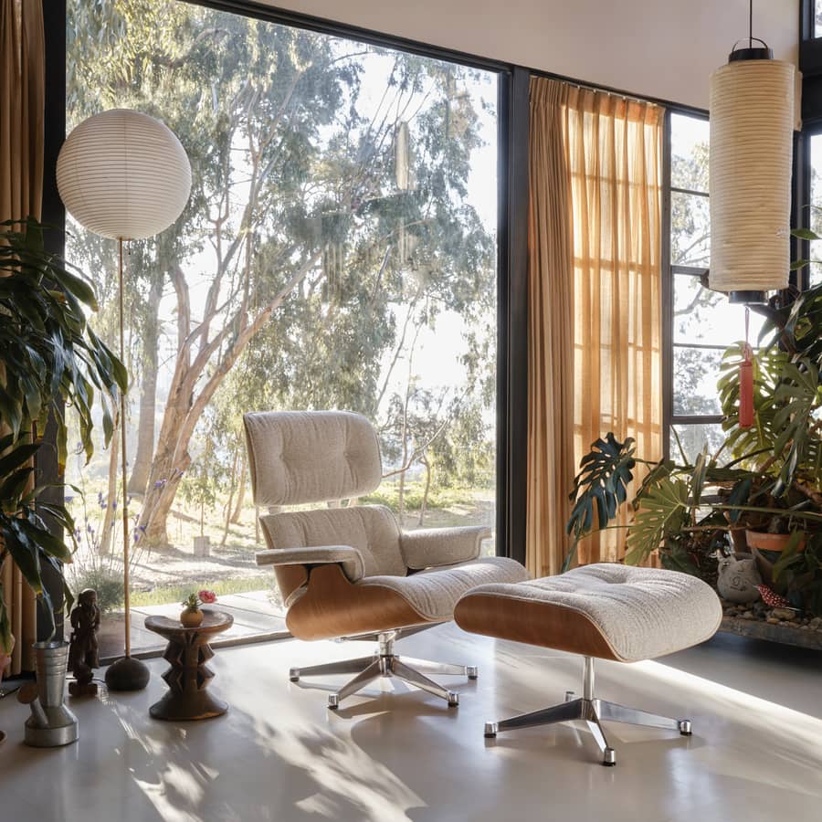 Set fauteuil & repose-pieds Lounge Chair & Ottoman Eames Vitra - tendances déco design 2026