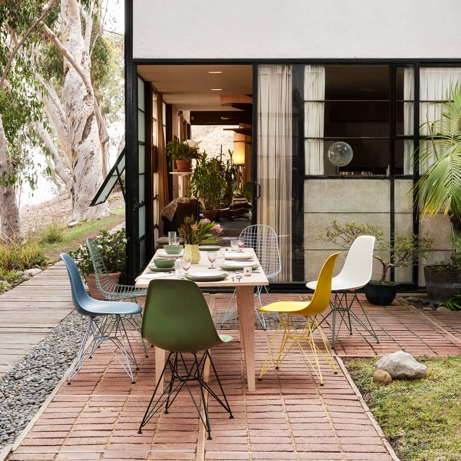 Chaises eames Vitra conseils idées aménager sa terrasse