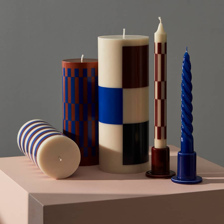 Bougeoirs et bougies Column Hay - Design scandinave