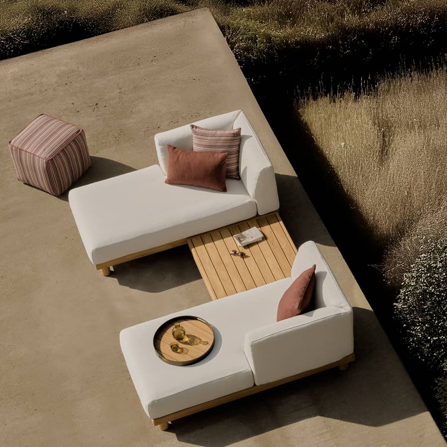 Canapé modulable Monocle Outdoor Ethnicraft - nouvelle collection ethnicraft
