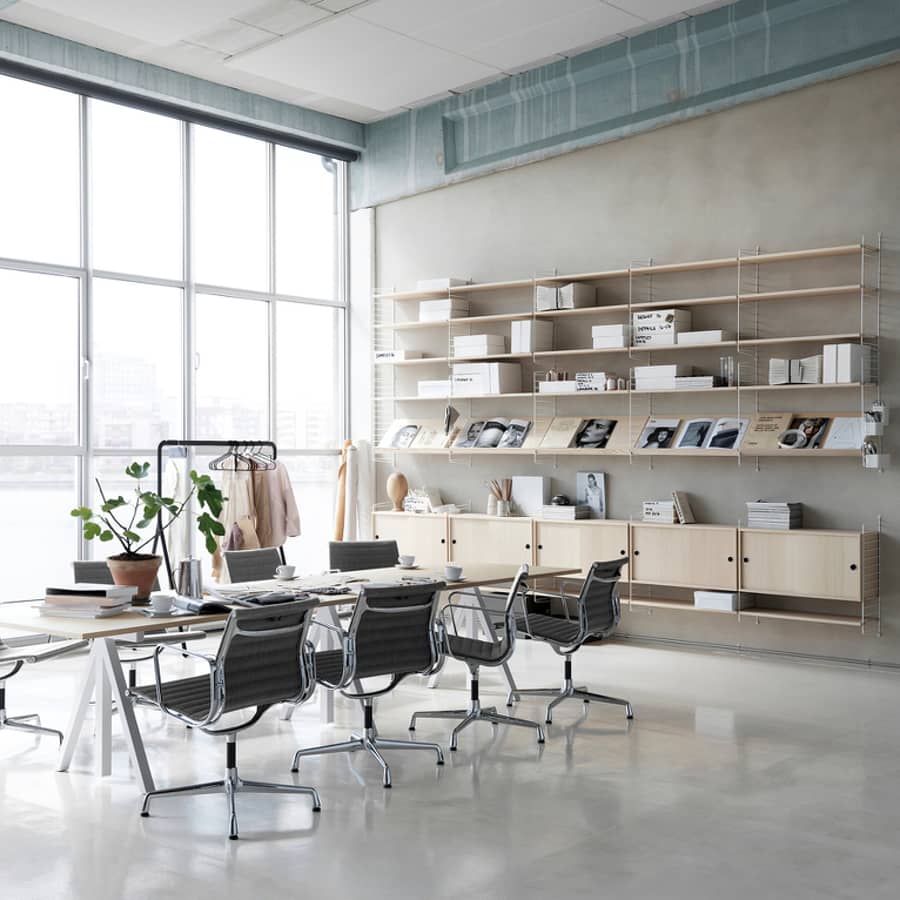 Rangements modulables String Systen String Furniture - Aménagement flex office