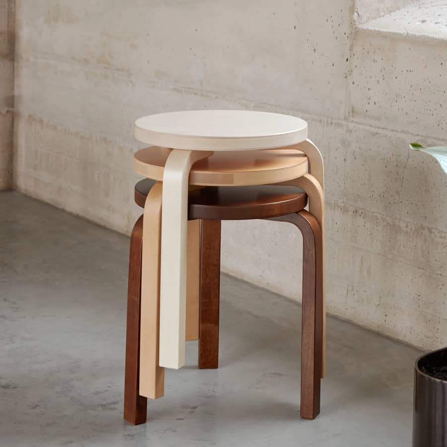 Tabouret 60 icone du design artek Alvar aalto