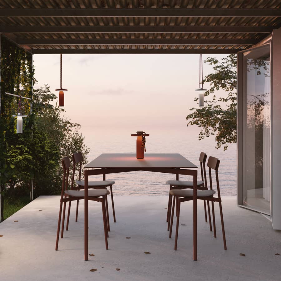 Table rectangulaire Fromme Petite Friture - Idées table jardin