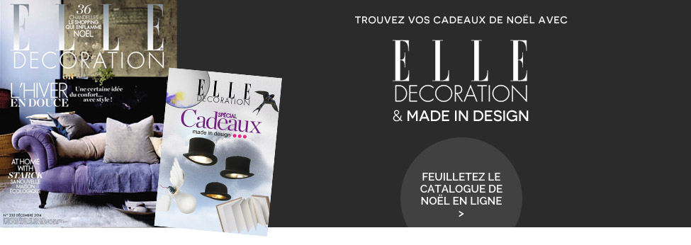 Trouvez vos cadeaux de No&euml;l avec Elle Decoration et Made In Design !