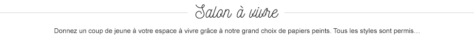Tous les styles sont dans les papiers peints Tous les styles sont dans les papiers peints
