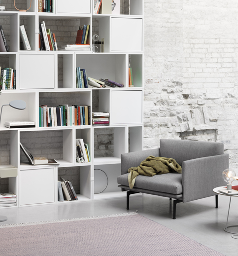 > Fauteuil Outline version tissu