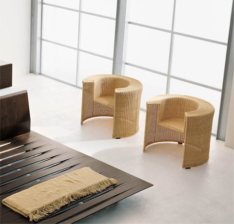 Fauteuil en rotin Charlotte