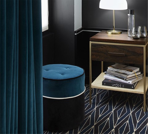 POUF LEO VELOURS