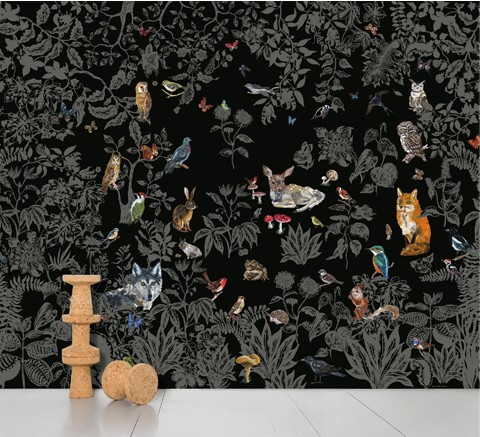 PAPIER PEINT PANORAMIQUE FORET NOIRE