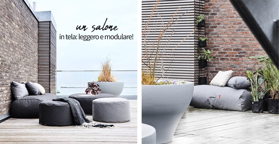 Un salone d’estate in tela: leggero e modulare!