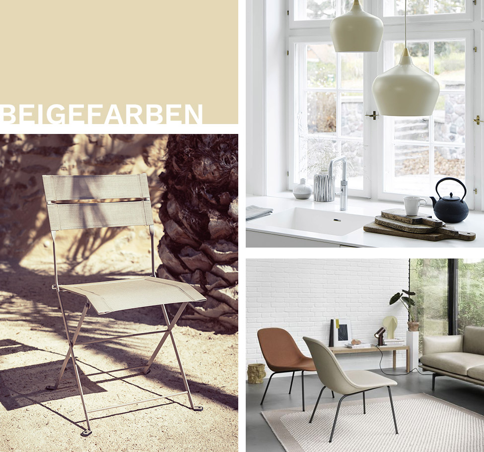 Beigefarben
