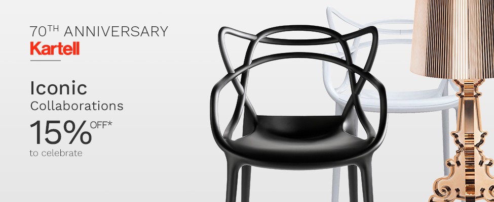 Kartell 70th Anniversary – Iconic Collaborations: 15% off* to celebrate