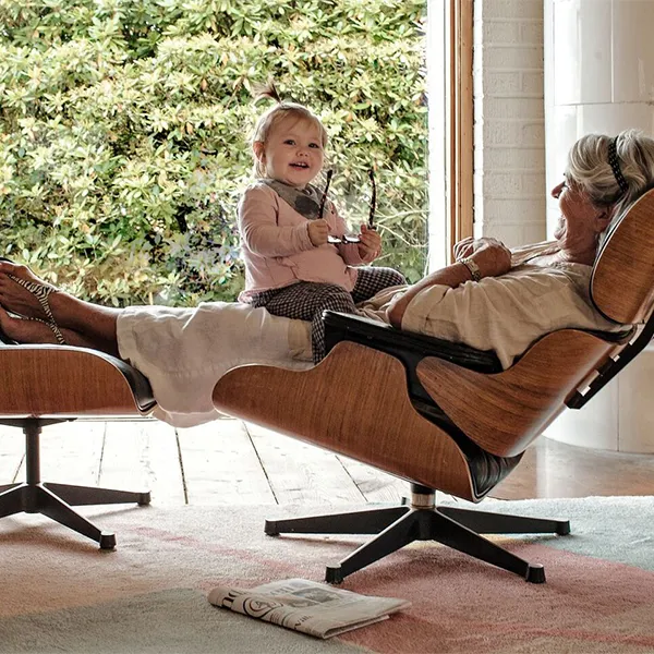 Fauteuil Lounge Chair Repose-pieds Lounge Chair & Ottoman Vitra - Design Vitra