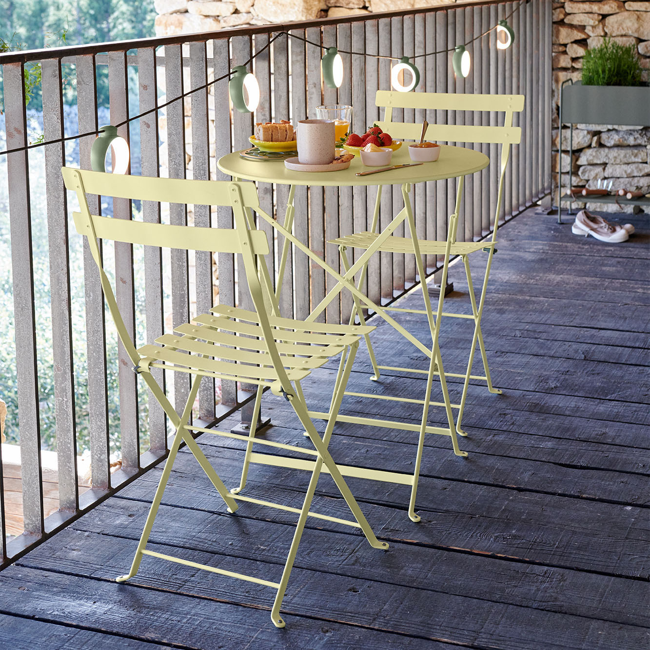 Chaise pliante Bistro Fermob - Aménager petit balcon