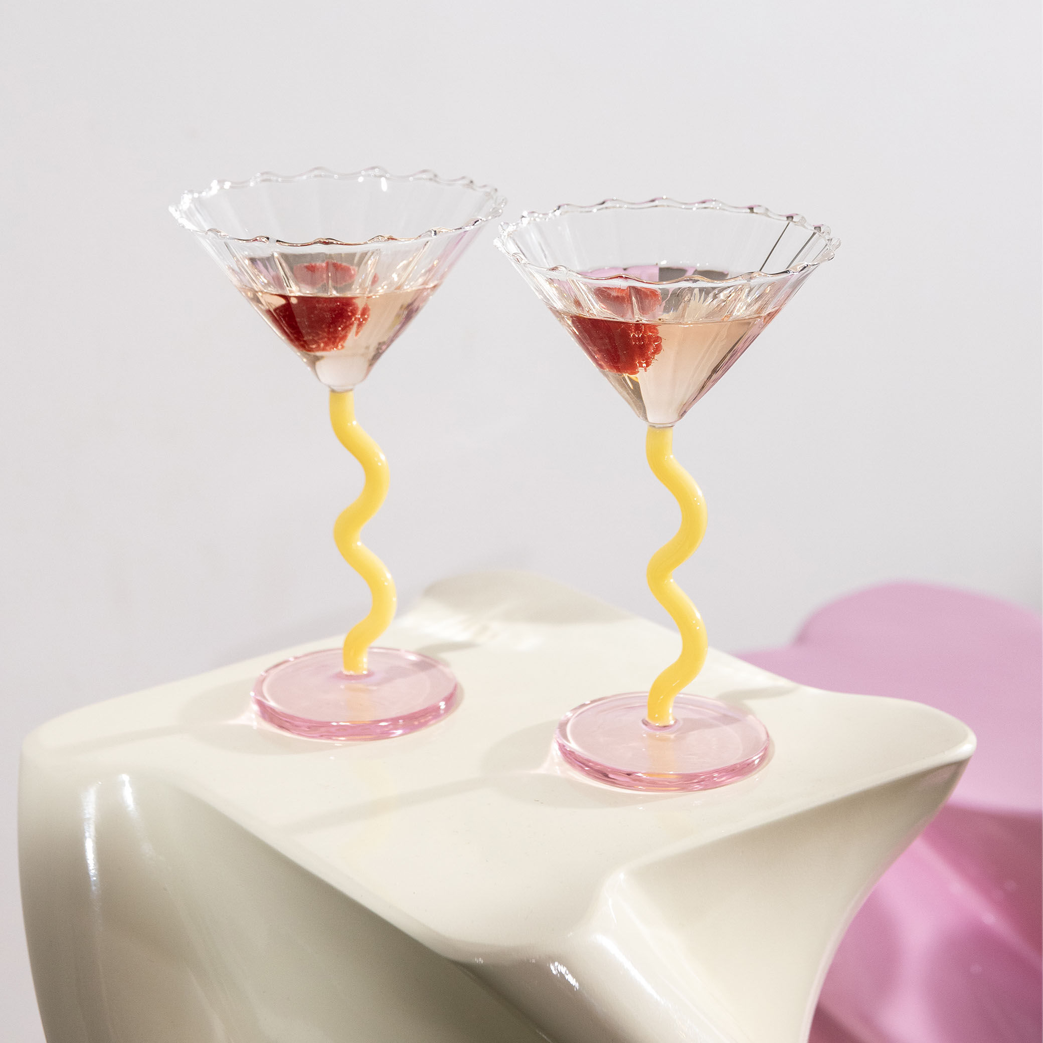 Coupe à champage Curve &Klevering - Design ludique