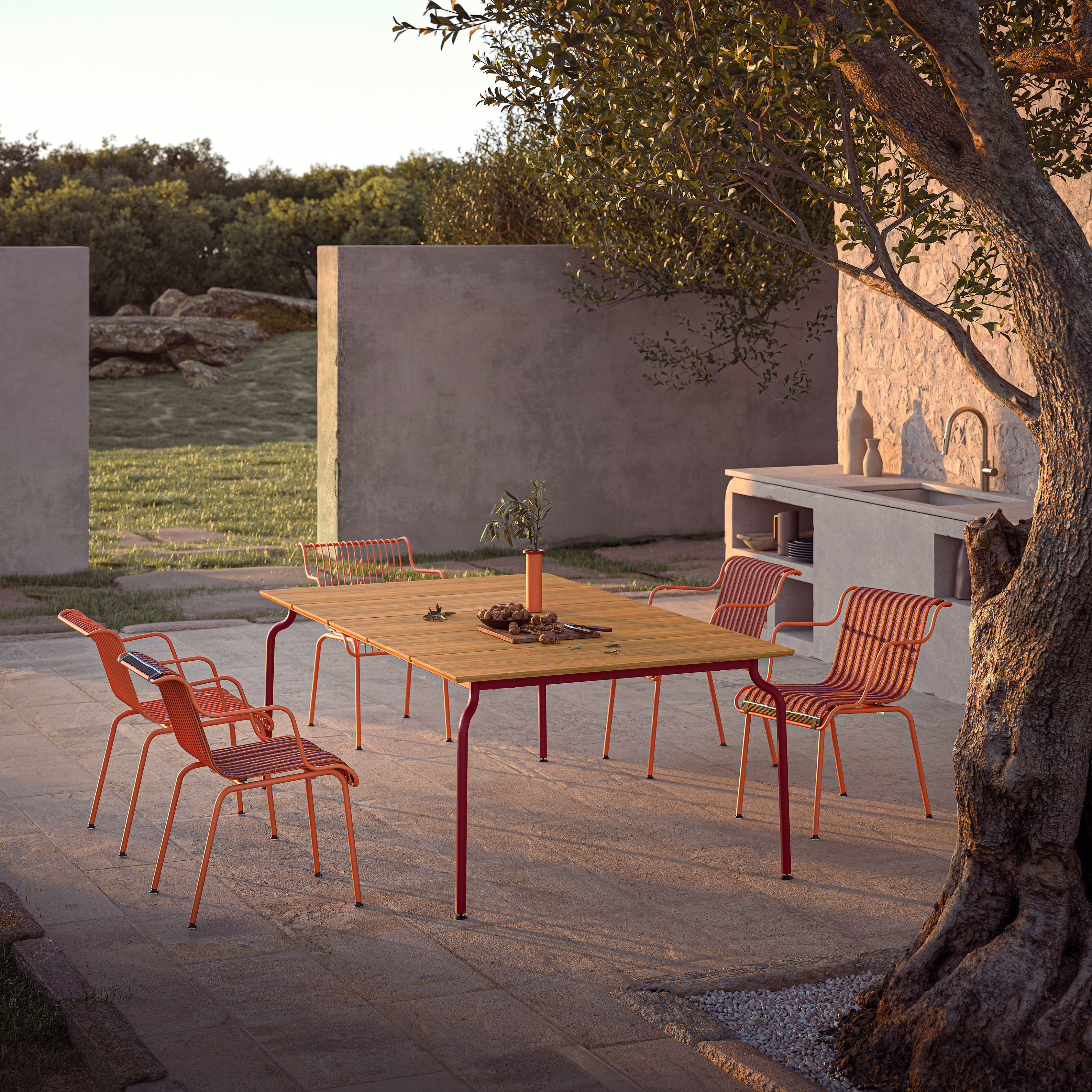 Table rectangulaire South Magis - Style Riviera