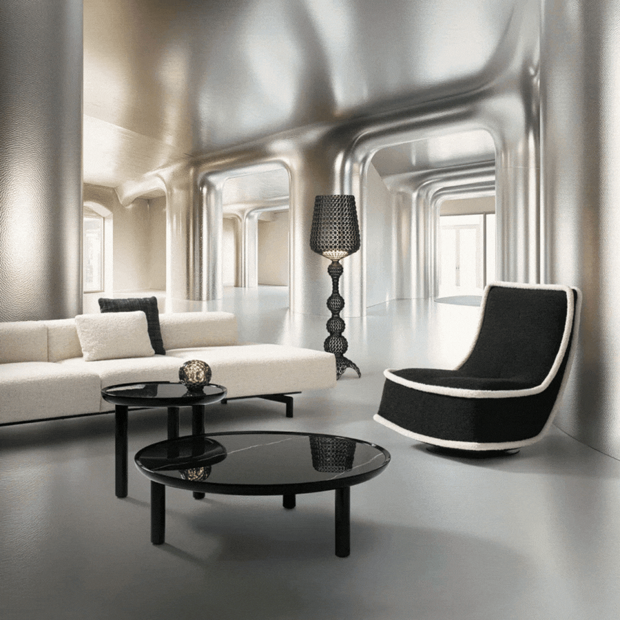 Lampadaire Kabuki par Ferruccio Laviani - Kartell - lampadaires salon design